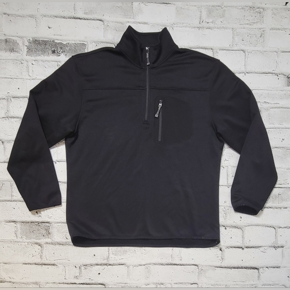 Gap Pull Over ¾ Zip-Up Black Sweater - Picture 3 of 6